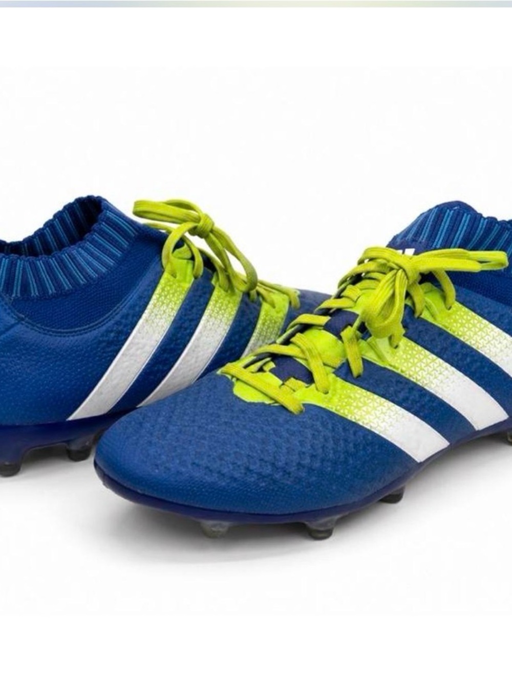 adidas ACE 16.1 Primeknit FG Soccer Cleats | Men’s US 6 | Blue Green | AQ3441